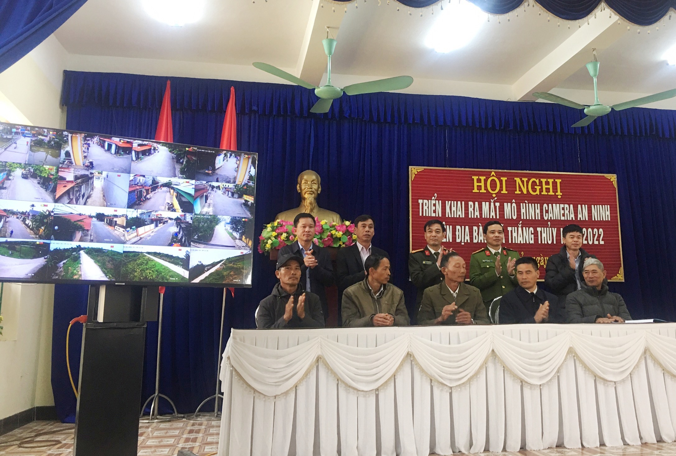 Xã Thắng Thủy (Vĩnh Bảo):  Triển khai và ra mắt mô hình “Camera an ninh”